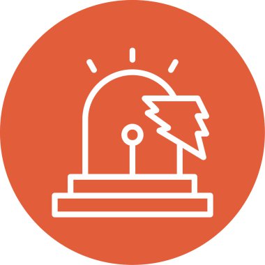 Bir fenerin ikonunun vektör illüstrasyonu