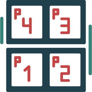 Bilardo masası oyun simgesi - taslak biçimi