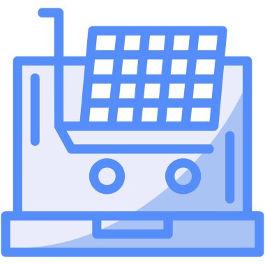 El arabası. Web simgesi basit illüstrasyon