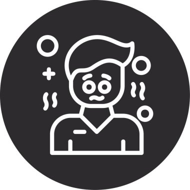 Bir insan simgesinin vektör illüstrasyonu