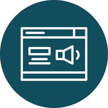 vektör lcd simgesi illüstrasyonu