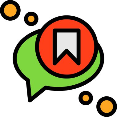 kabarcık sohbet iletişim simgesi - özet biçimi