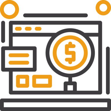 bankacılık ve yatırım simgesi