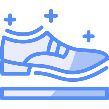 Ayakkabı. Web simgesi basit illüstrasyon