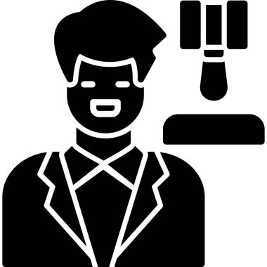 İş adamı. Web simgesi basit tasarım