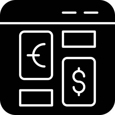 Kişisel ve ticari kullanım için vektör bankacılık simgesi.