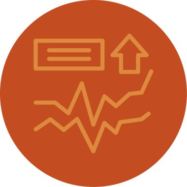 iş grafiği ikon vektör illüstrasyonu