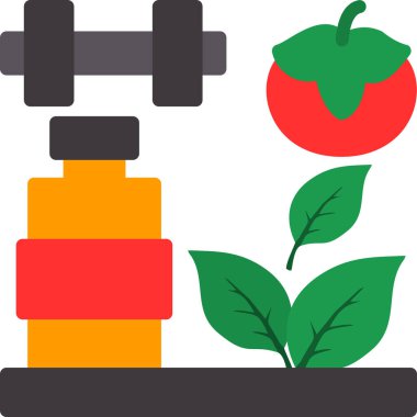 Fitness egzersiz ikonu