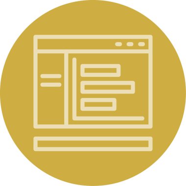 Modern simgenin vektör illüstrasyonu