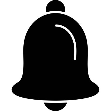 Çan simgesi, basit vektör tasarımı