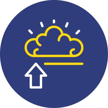 Bulut simgesinin vektör illüstrasyonu