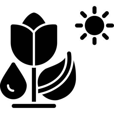 Bir ağaç simgesinin vektör illüstrasyonu