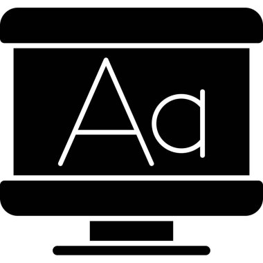 Web simgesi, d harfinin vektör illüstrasyonu