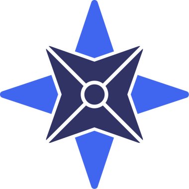 Pusula. Web simgesi basit illüstrasyon