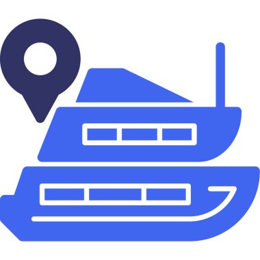 harita konumu ikon vektör illüstrasyonu