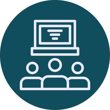 Bilgisayar. Web simgesi basit illüstrasyon