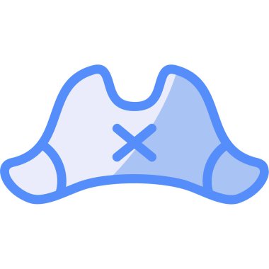 Kemik simgesi vektör illüstrasyonu