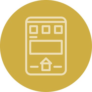 Kişisel ve ticari kullanım için vektör mobil simgesi.