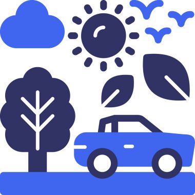 - Araba. Web simgesi basit illüstrasyon