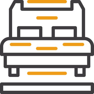 Kanepe. Web simgesi basit illüstrasyon