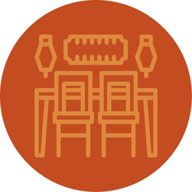 sandalye simgesi çizimi