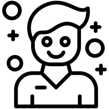 Bir adamın vektör illüstrasyonu