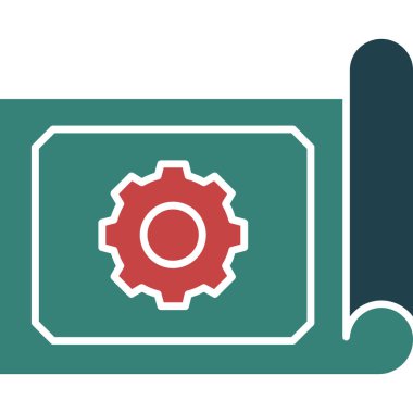 düz biçimli makine makine simgesi