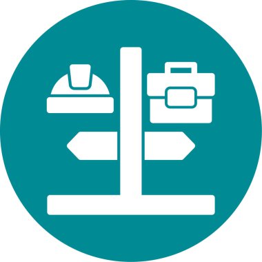 Yol işaretleri simgesi. vektör illüstrasyonu