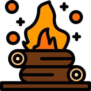 burning candle fire icon