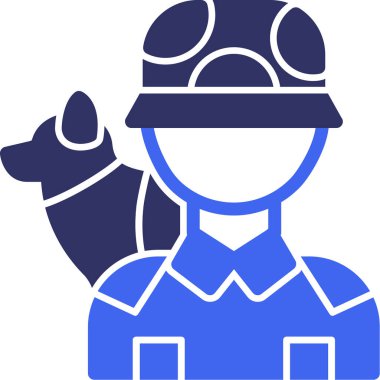 asker web simgesi basit illüstrasyon