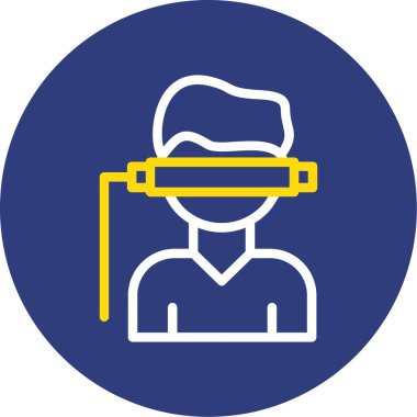 Şapka ikonlu adam. vektör illüstrasyonu