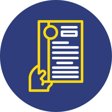 Vektör belgesi Simge illüstrasyonu