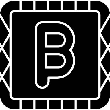 b b. web simgesi basit illüstrasyon