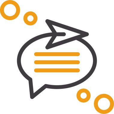 Sohbet simgesi vektör illüstrasyonu