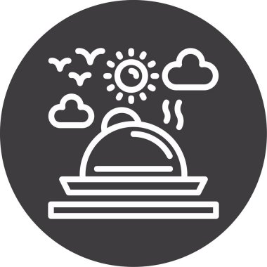 Vektör güneş simgesi illüstrasyonu