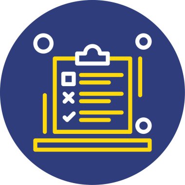 belge simgesi, vektör çizimi