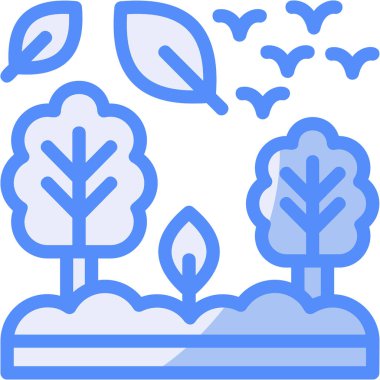 forest icon, vector illustration simple design