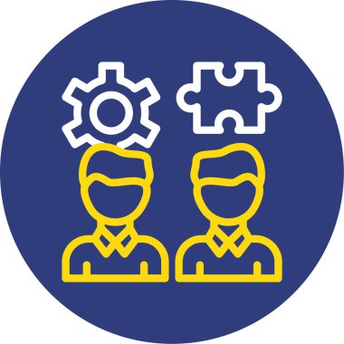 İş simgesinin vektör illüstrasyonu