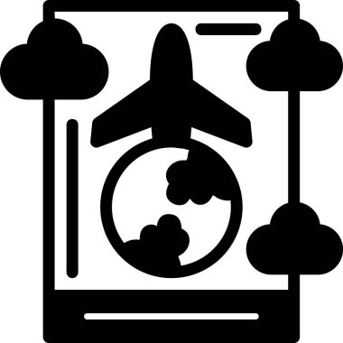 flight icon vector illustration