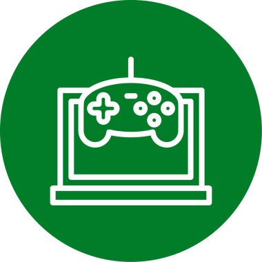 oyun denetleyici simgesi, vektör illüstrasyonu