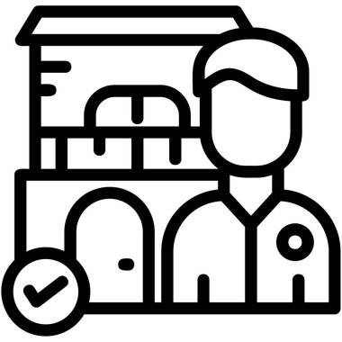 teslimat kurye simgesi