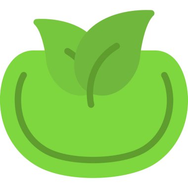 Taze yeşil elma simgesi