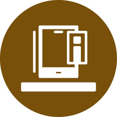 Bilgisayar. Web simgesi basit illüstrasyon