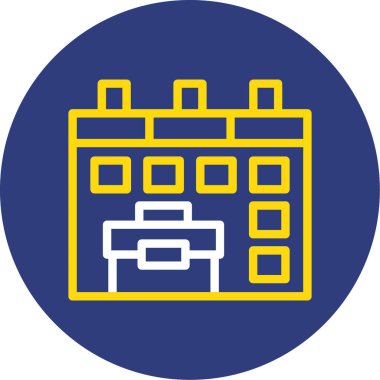 Bina. Web simgesi basit illüstrasyon