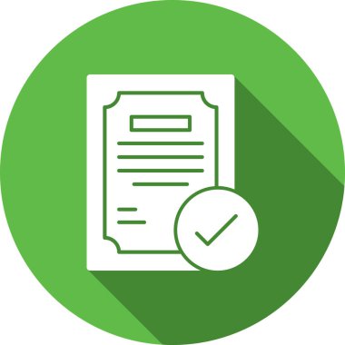 Kontrol Listesi Düz Vektör Simgesi