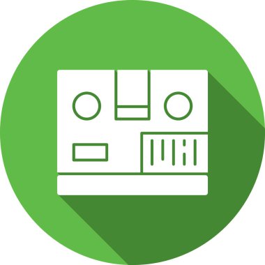 Bir b simgesinin vektör illüstrasyonu