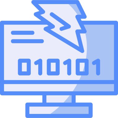 Bilgisayar. Web simgesi basit illüstrasyon