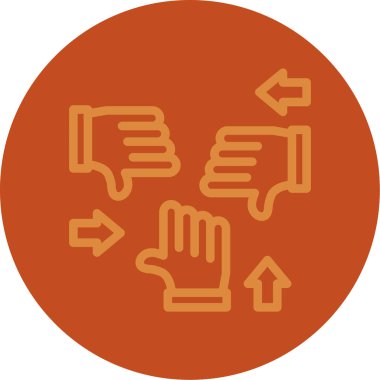 Moda tasarım arka planında el hareketi simgesi