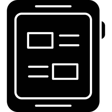 akıllı saat simge vektör illüstrasyonu