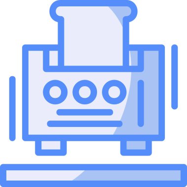 Yazıcı modern simgesi, vektör illüstrasyonu